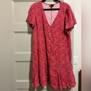 Universal Thread Red Star Pattern Dress